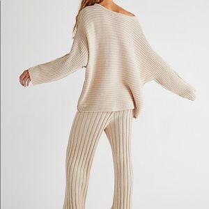 Free People Imogene Sweater Set in Cream